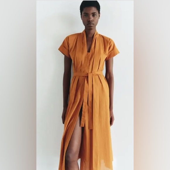 Zara Short Sleeve Shirt Dress | New without Tags - Picture 3 of 7